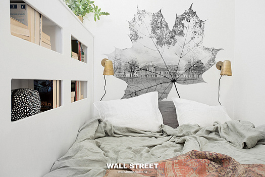 Фотообои в интерьере артикул Grayscale 2, GRAYSCALE, Wall street