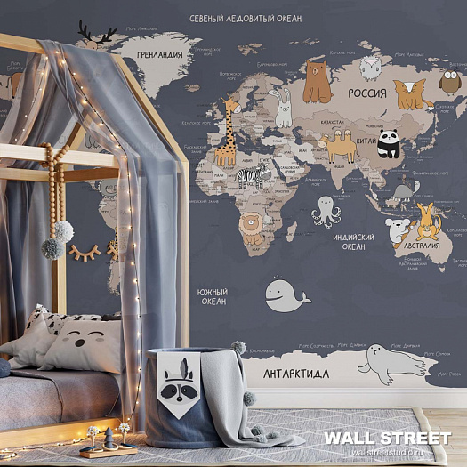 Фотообои в интерьере артикул Travel Kids 18, TRAVEL KIDS, Wall street