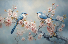 Design Studio 3D Chinoiserie birds AG-CB-007